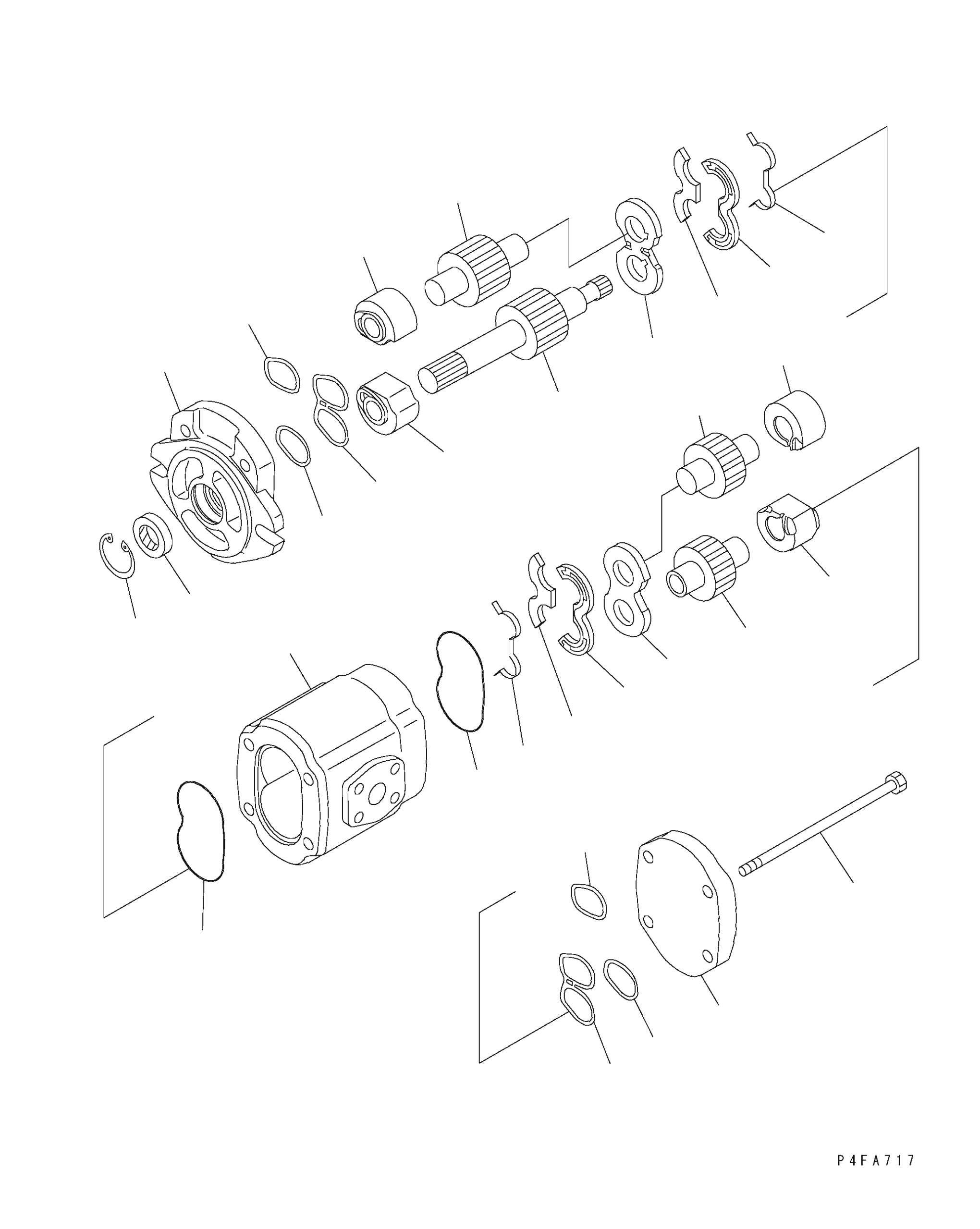 GEAR KIT (CENTER PUMP) 30B-60-11201 KOMATSU