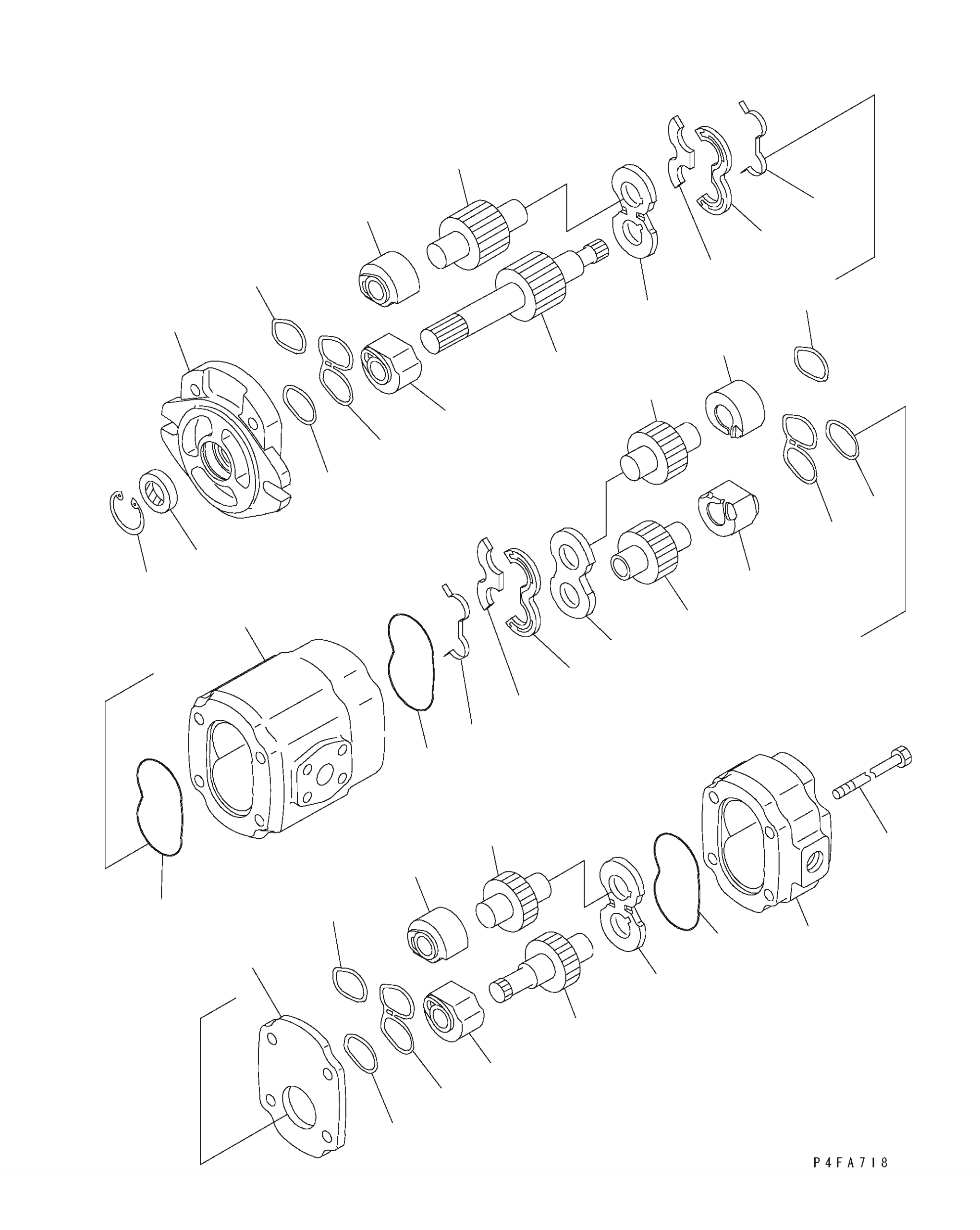 GEAR KIT (REAR PUMP) 30B-60-11701 KOMATSU