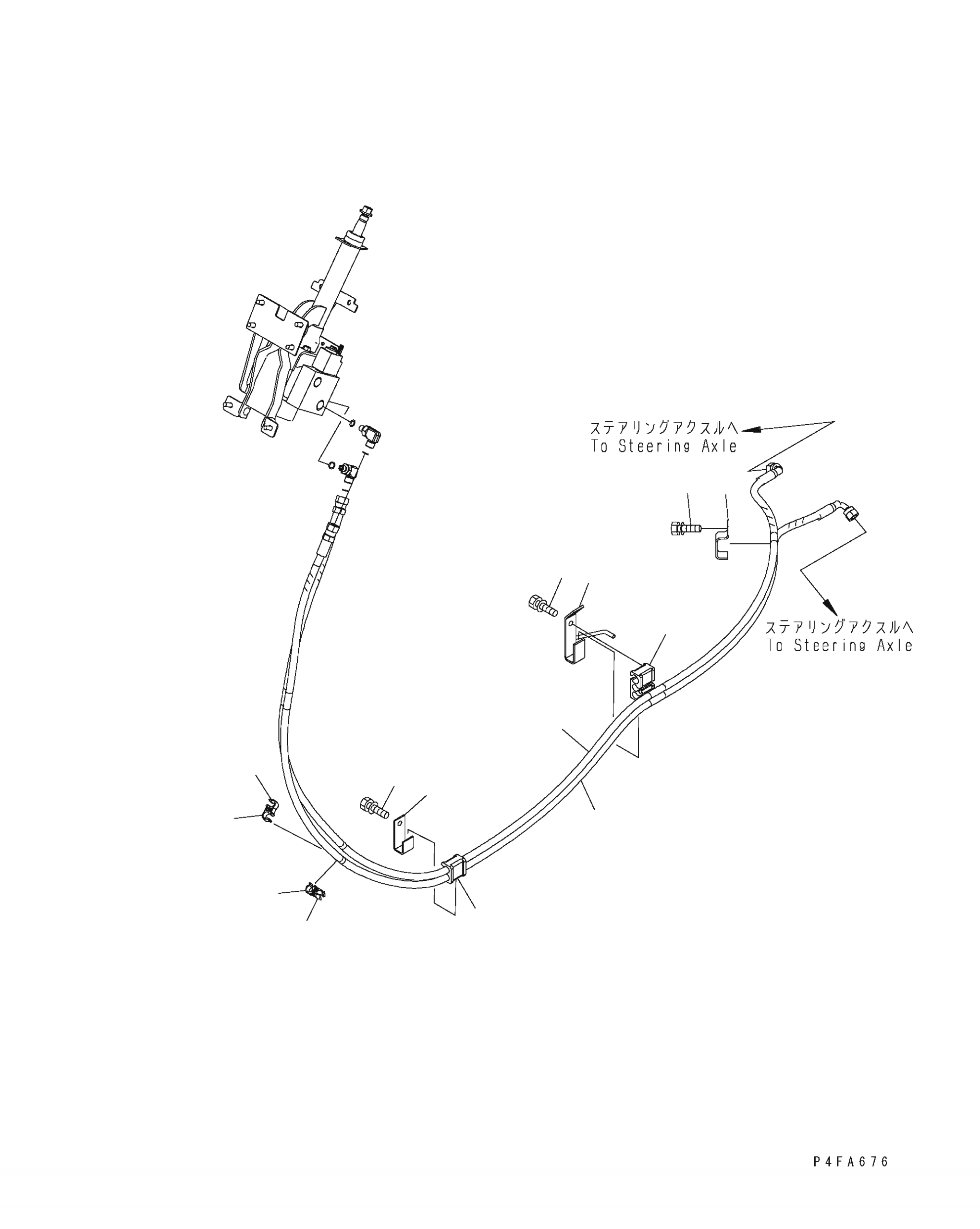 HOSE (DIESEL ENGINE) 3EB-66-63430 KOMATSU