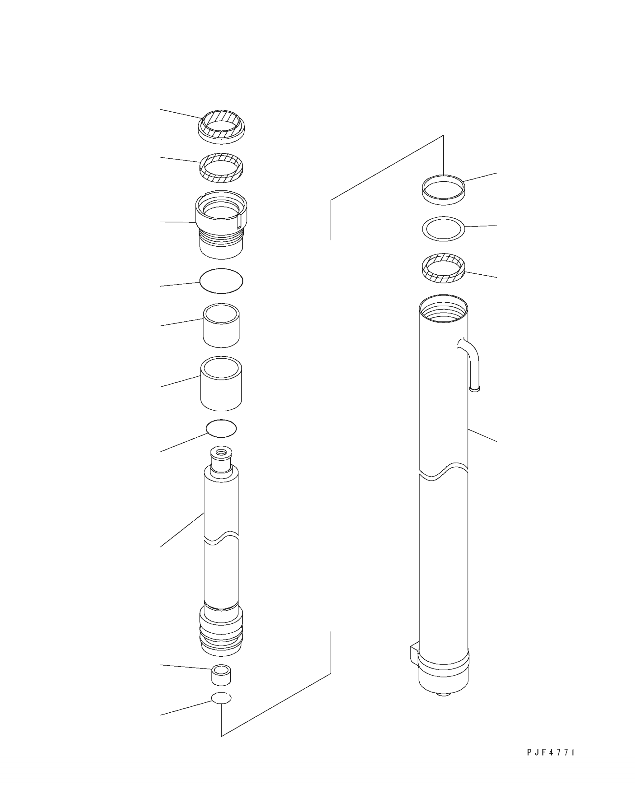 CYLINDER (4.0M) 30B-63-12640 KOMATSU