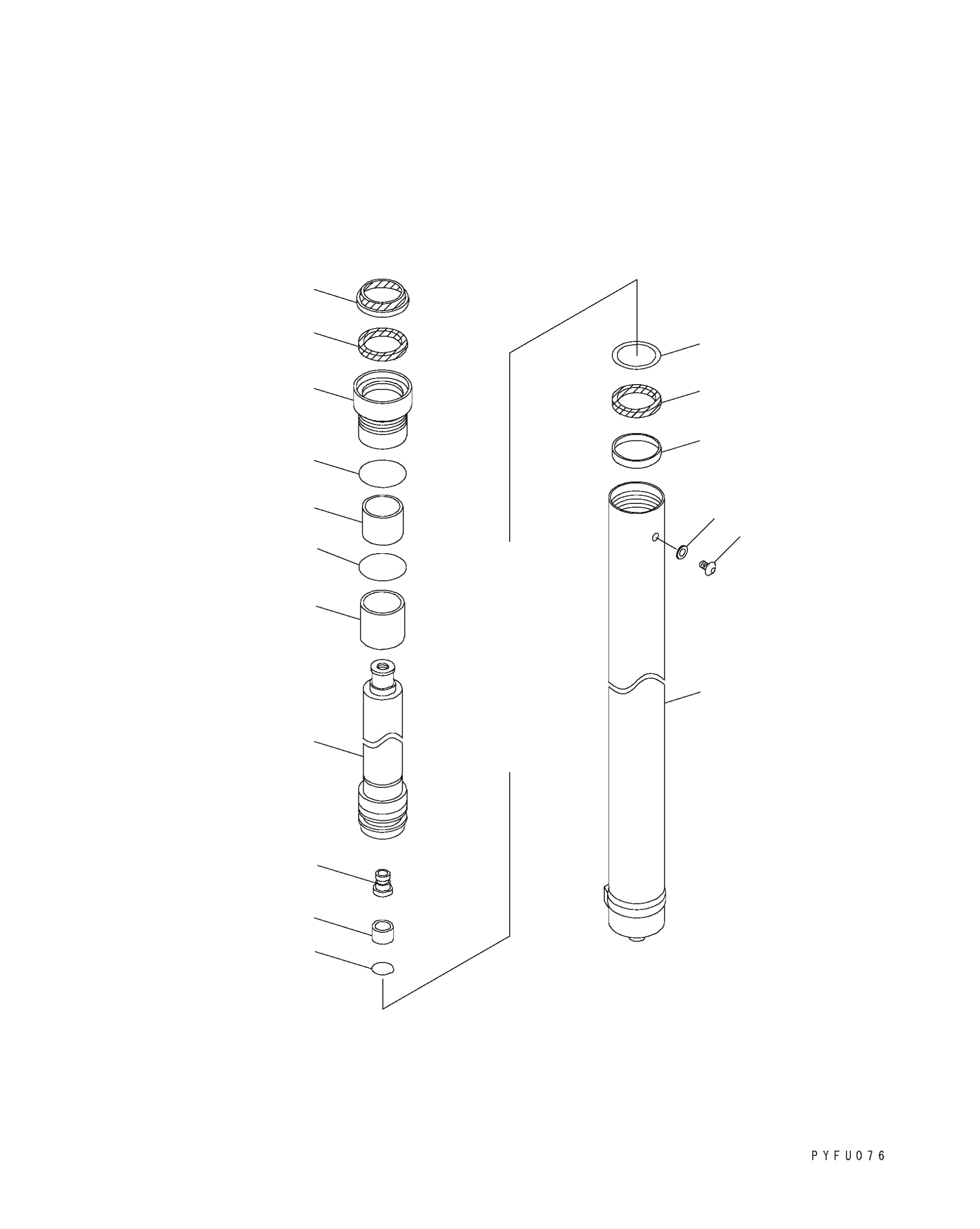 REPAIR KIT, LIFT CYLINDER (3.0M- 3.7M) 30B-63-05040 KOMATSU