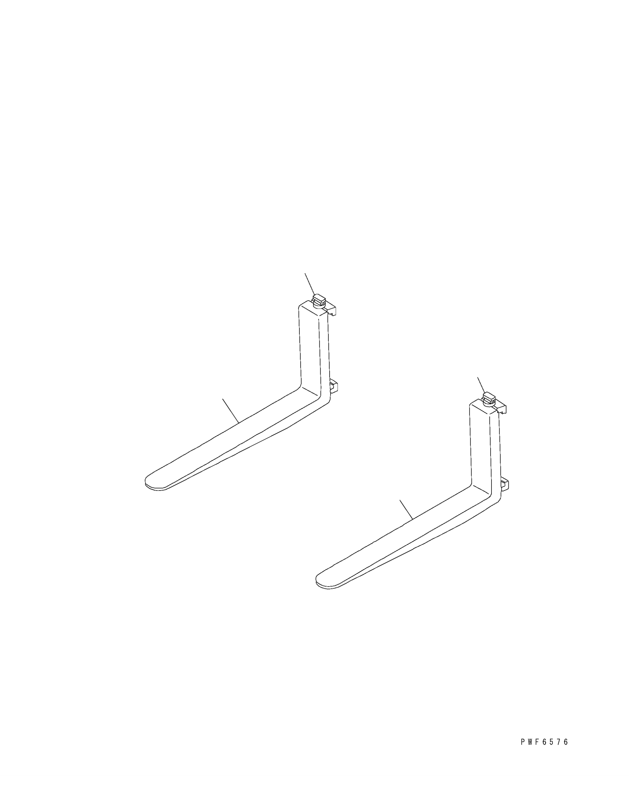 FORK (L=1070) (2.5T) 30B-7A1-6540NK KOMATSU