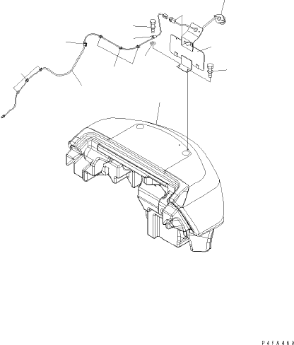 Фонарь 3EC-55-57740 KOMATSU