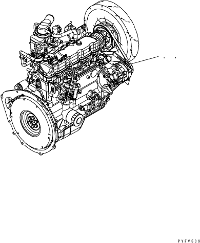 ENGINE, K25 DUAL, LPG, H. S. FAN 37B-1DA-5825 KOMATSU
