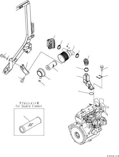 Внутренний элемент 3EB-02-34790 KOMATSU