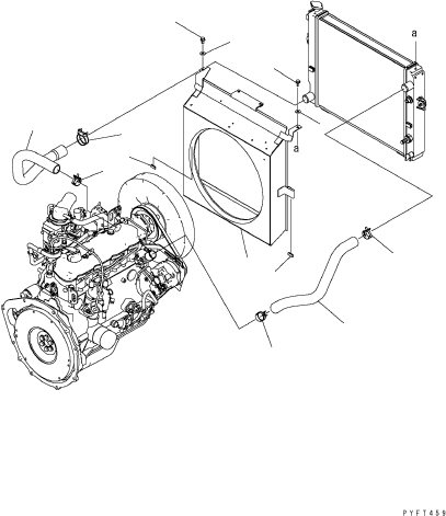 Шланг 3EB-04-55220 KOMATSU