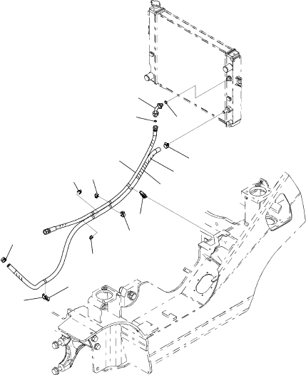 Шланг 3EB-04-68520 KOMATSU