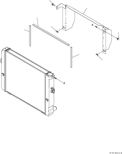BACK COVER 3EB-04-61410 KOMATSU