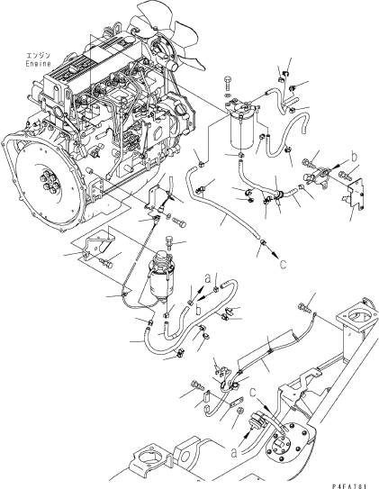 Шланг 3EB-05-61480 KOMATSU