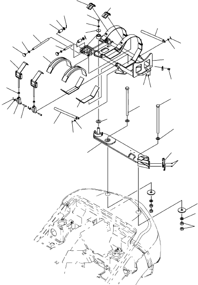 BRACKET ASSY 3EB-05-68910 KOMATSU