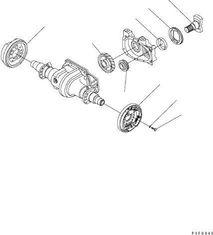 BRAKE, R.H., 761 (FISHERY SPEC.) 37B-1BR-5720 KOMATSU