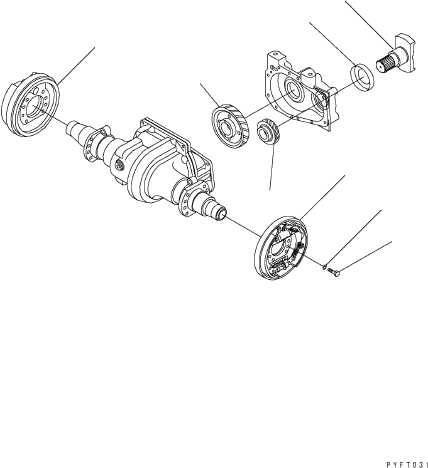 GEAR, DRIVE (NO. 8) 37B-1TH-5080 KOMATSU