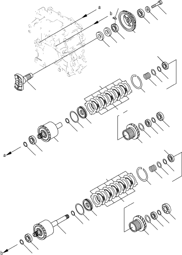SEAL KIT, TORQUE FLOW TRANSMISSION 3EB-15-05503 KOMATSU