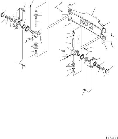 BEARING KIT, R. H., KING PIN 3EB-24-05140 KOMATSU