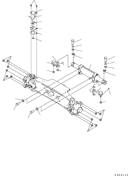 CYLINDER, POWER STEERING 3EB-64-52111 KOMATSU