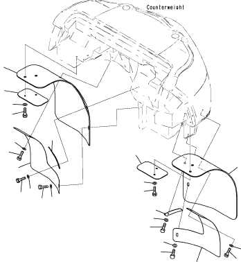 MUD GUARD 3EB-28-68110 KOMATSU