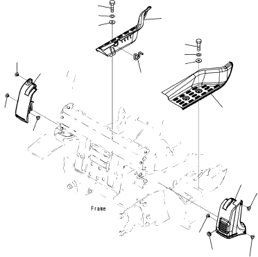 COVER, LH 3EB-50-57711 KOMATSU