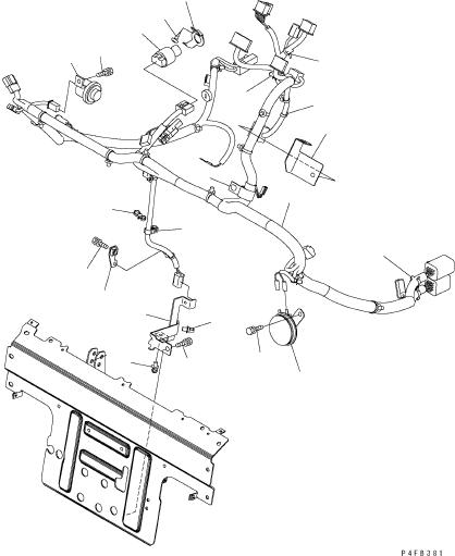Жгут проводов 3EB-55-62113 KOMATSU