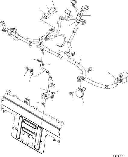 Жгут проводов 3EB-55-62612 KOMATSU