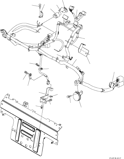 Жгут проводов 3EB-55-59614 KOMATSU