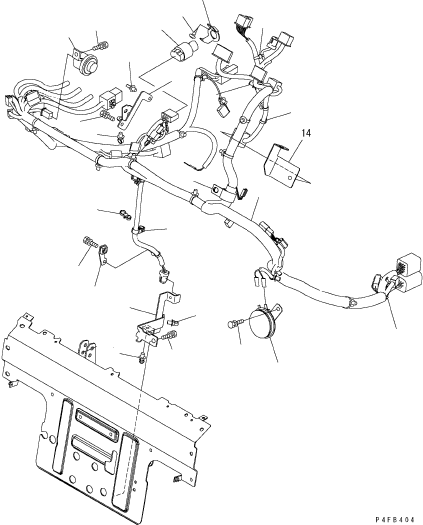 Жгут проводов 3EB-55-69113 KOMATSU