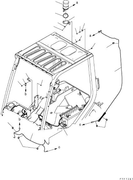 Жгут проводов 3EB-56-53810 KOMATSU