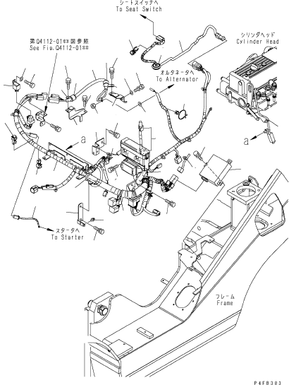 Жгут проводов 3EB-55-62413 KOMATSU
