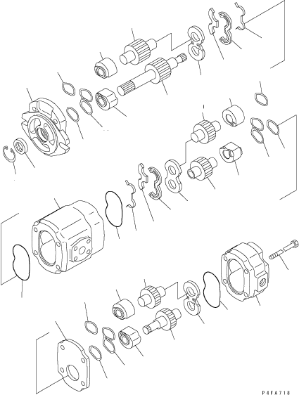 GEAR KIT, FRONT PUMP 30B-60-11501 KOMATSU