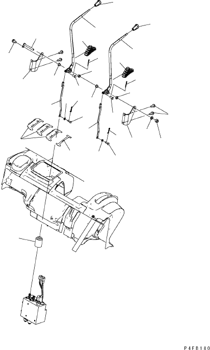 LEVER (FISHERY SPEC.) 37B-1HC-4011 KOMATSU