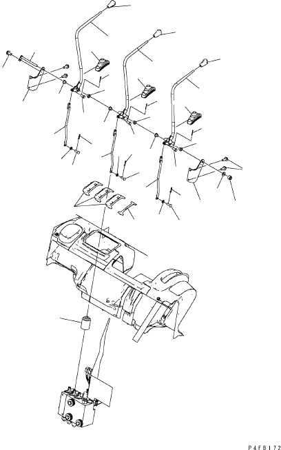 LEVER (FISHERY SPEC.) 37B-1HC-4031 KOMATSU