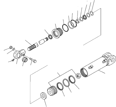 SPACER (6/6) (WITH BOOT) 3EB-64-54850 KOMATSU