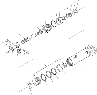 SPACER (6/6) (WITH BOOT) 3EB-64-54950 KOMATSU