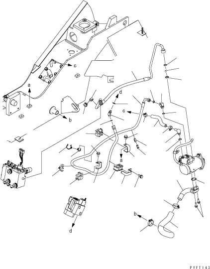 Шланг 3EB-66-51130 KOMATSU
