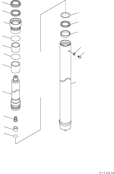 SERVICE KIT REPAIR KIT, LIFT CYLINDER 30B-63-05041 KOMATSU