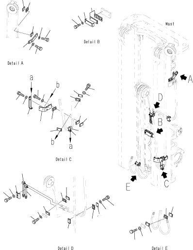 Резиновый элемент 45B-2QS-1190 KOMATSU