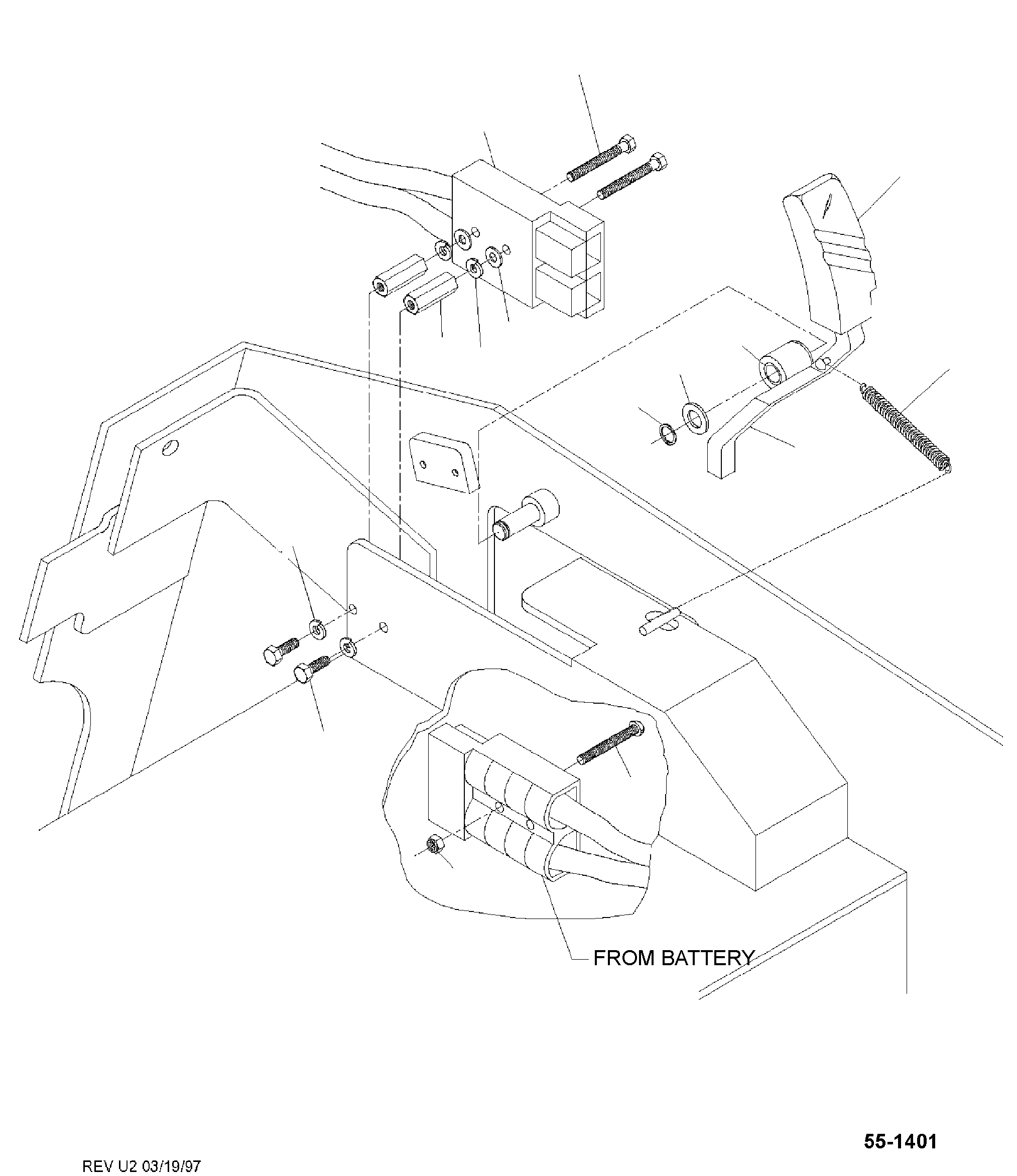 STANDOFF, 1/4-20 BS502248 KOMATSU
