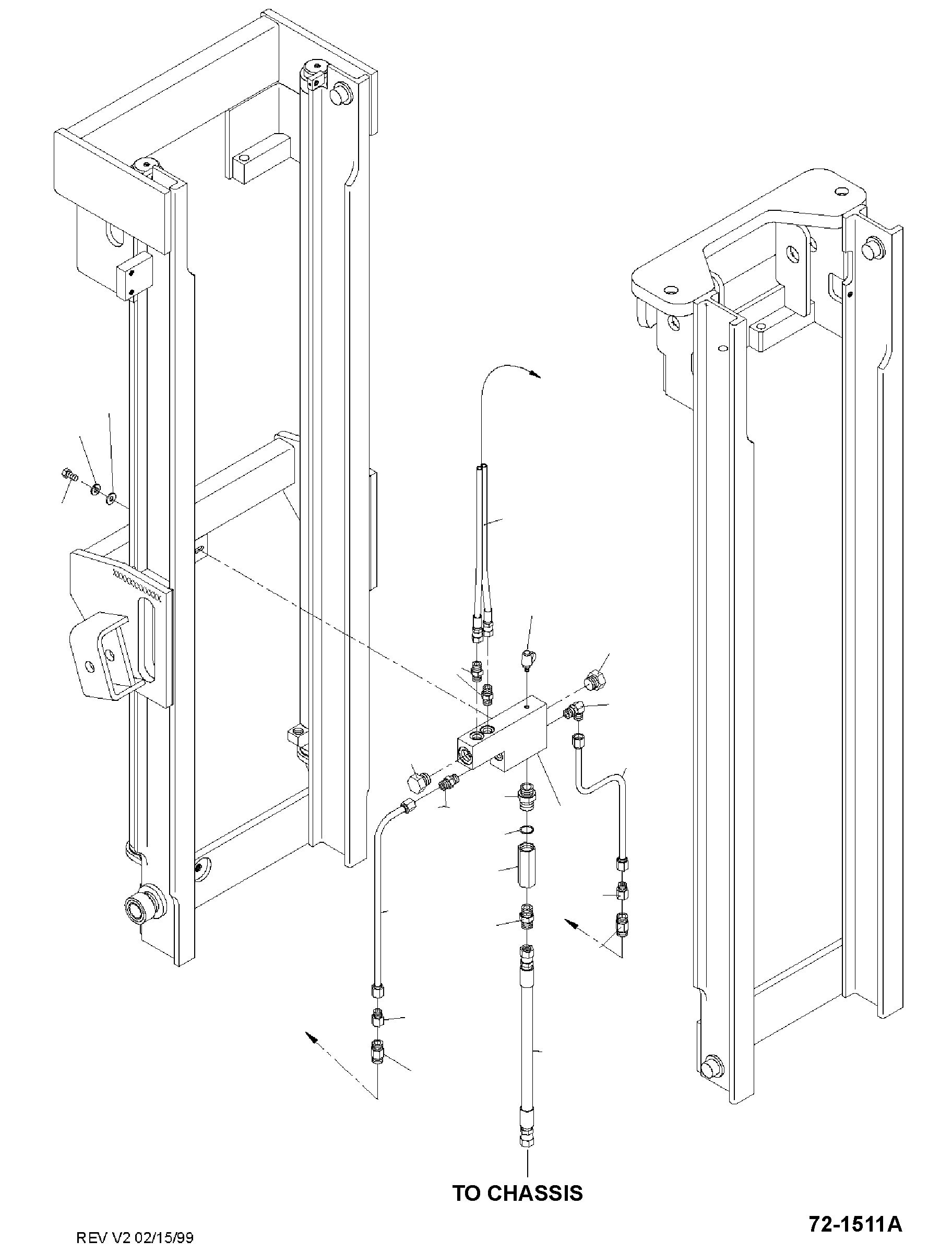 DISTRIBUTOR BLOCK, MAIN HYDRAULIC, FS15-23SH BS501161 KOMATSU
