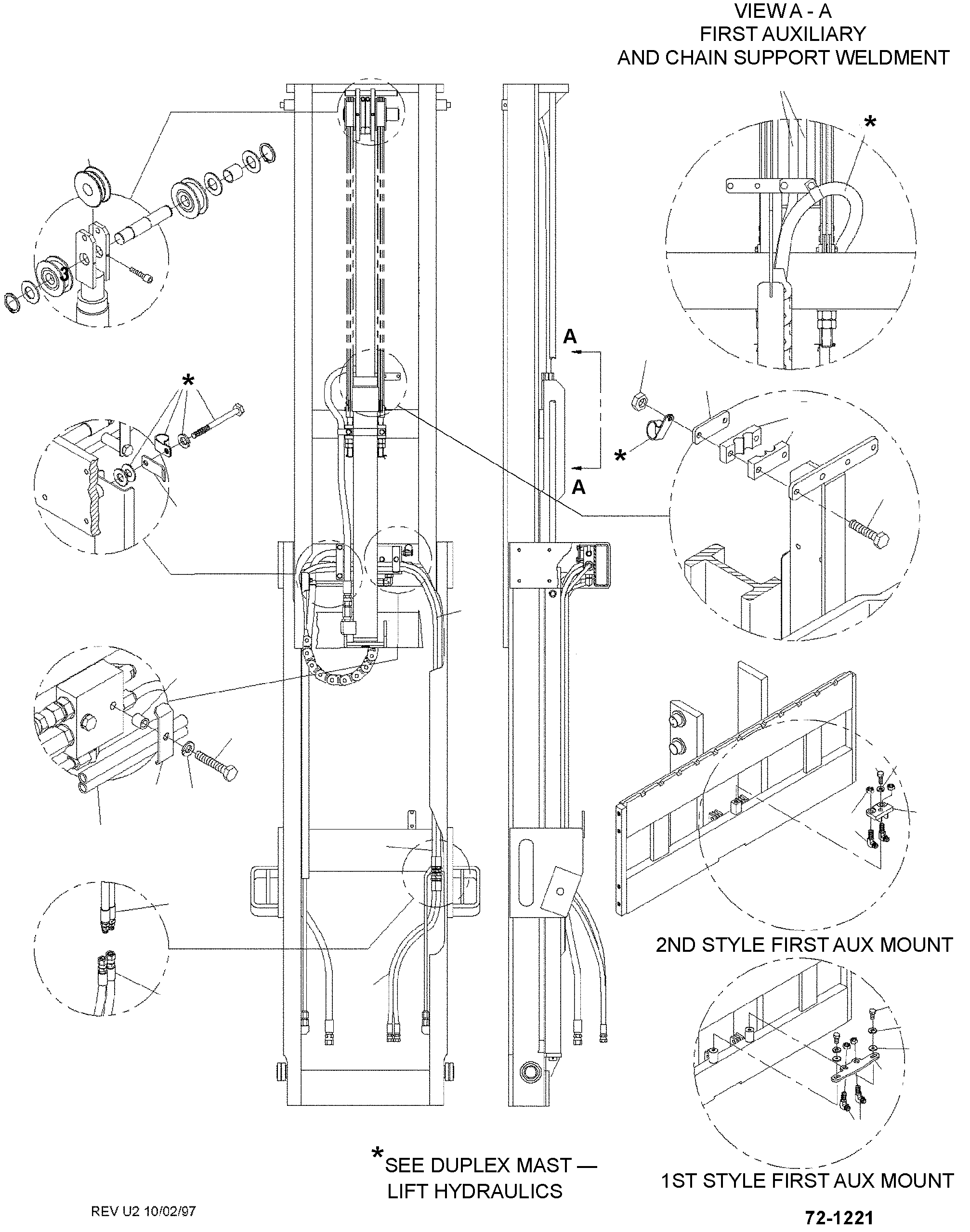 HOSE, 1ST AUX FEED, DUPLEX, LLH 95, MFH 149 BS502589 KOMATSU