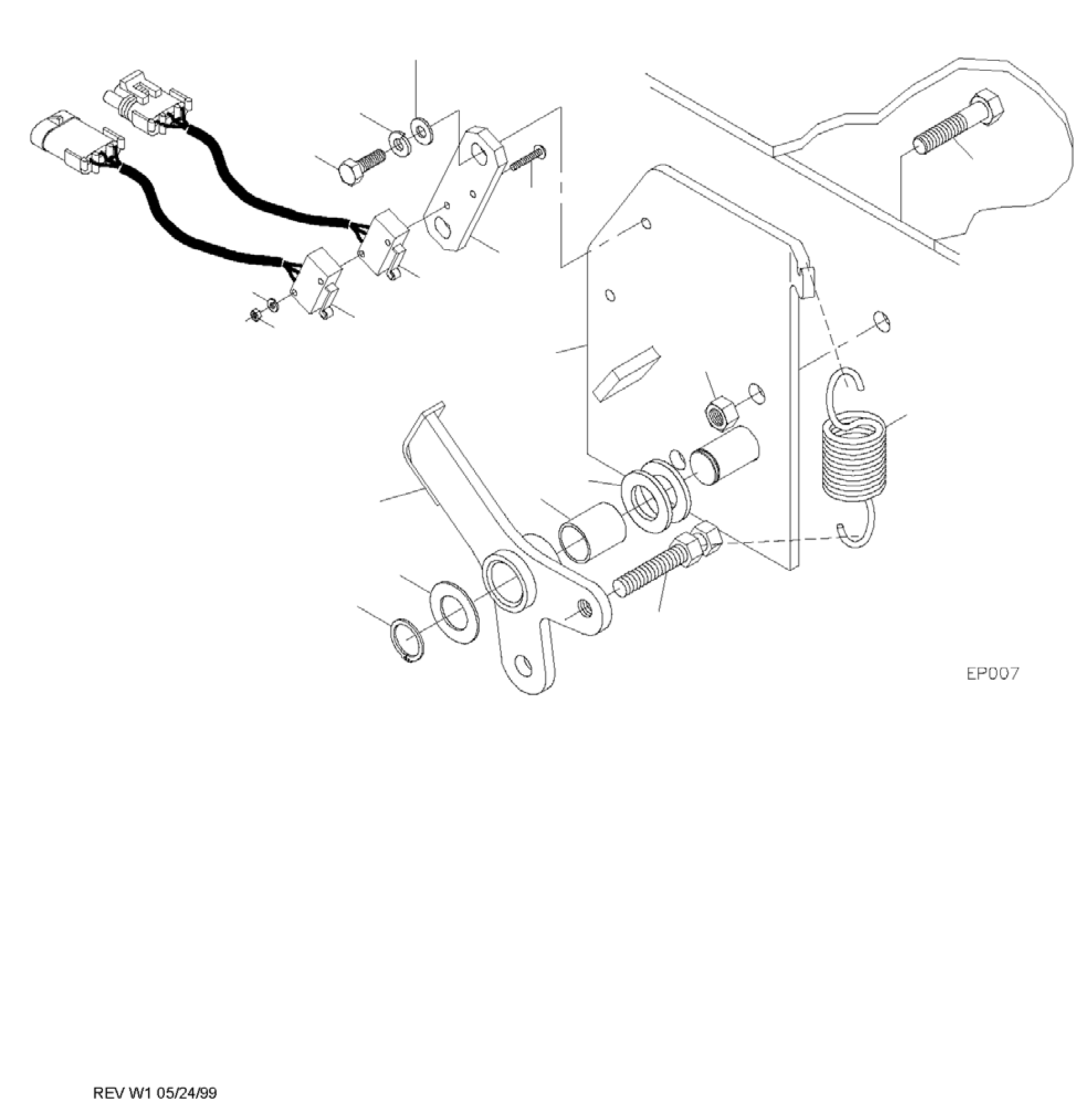 BRAKE LIMIT SWITCH ASSEMBLY BS501669 KOMATSU