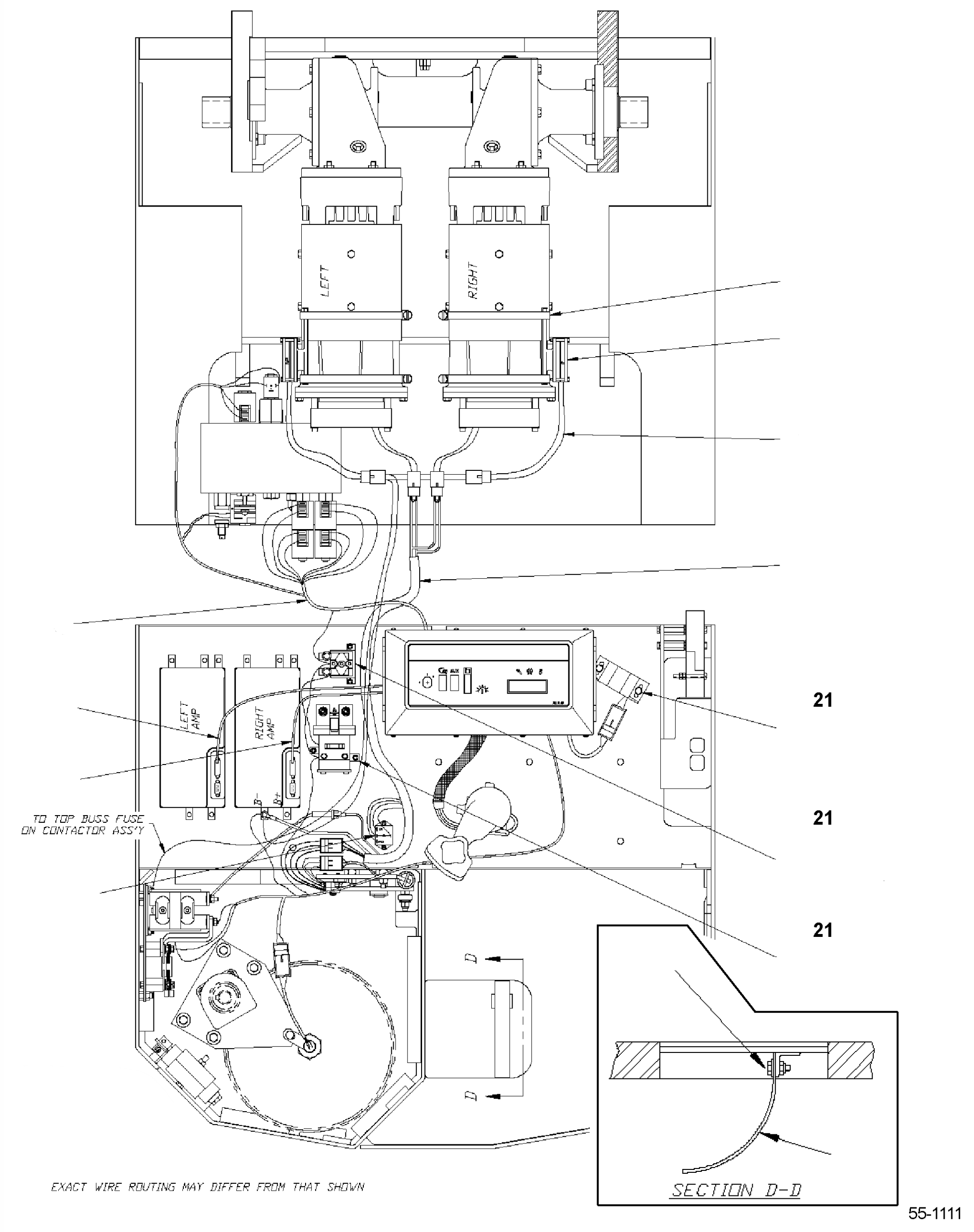 MAIN WIRE HARNESS (SEE CONTROL HARNESSES FOR CONNECTIONS) BS502013 KOMATSU