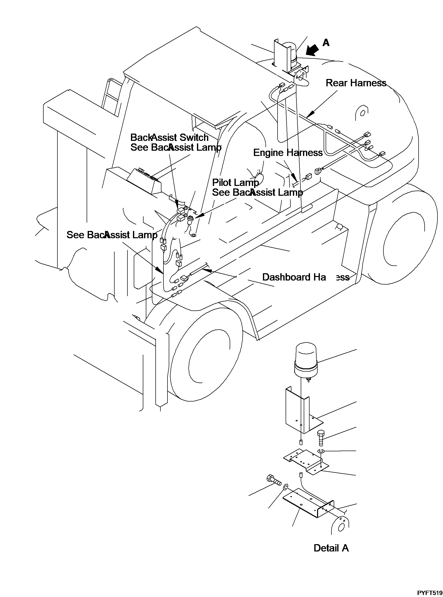 Провод 3FE-55-37360 KOMATSU