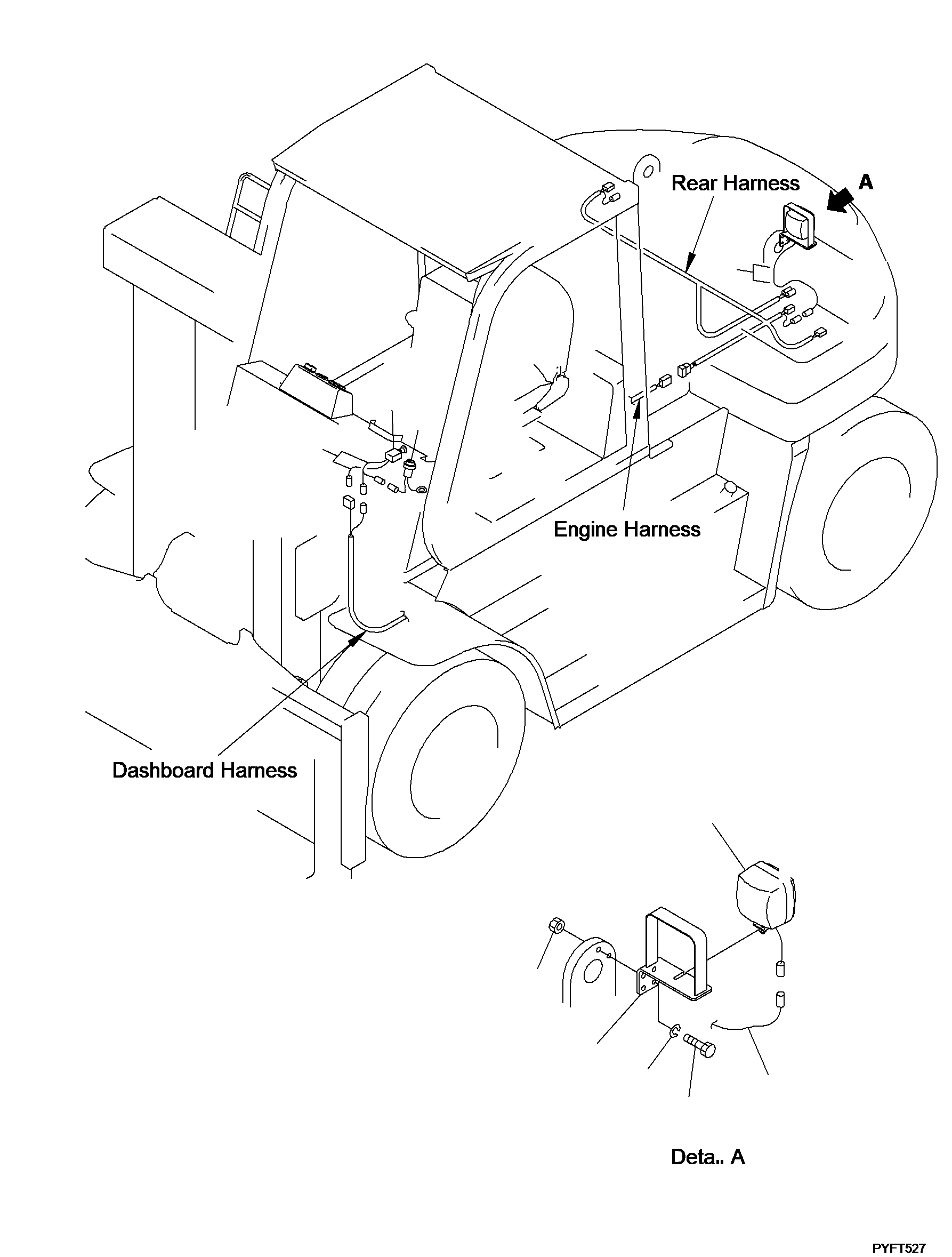 Жгут проводов 3FE-55-35730 KOMATSU