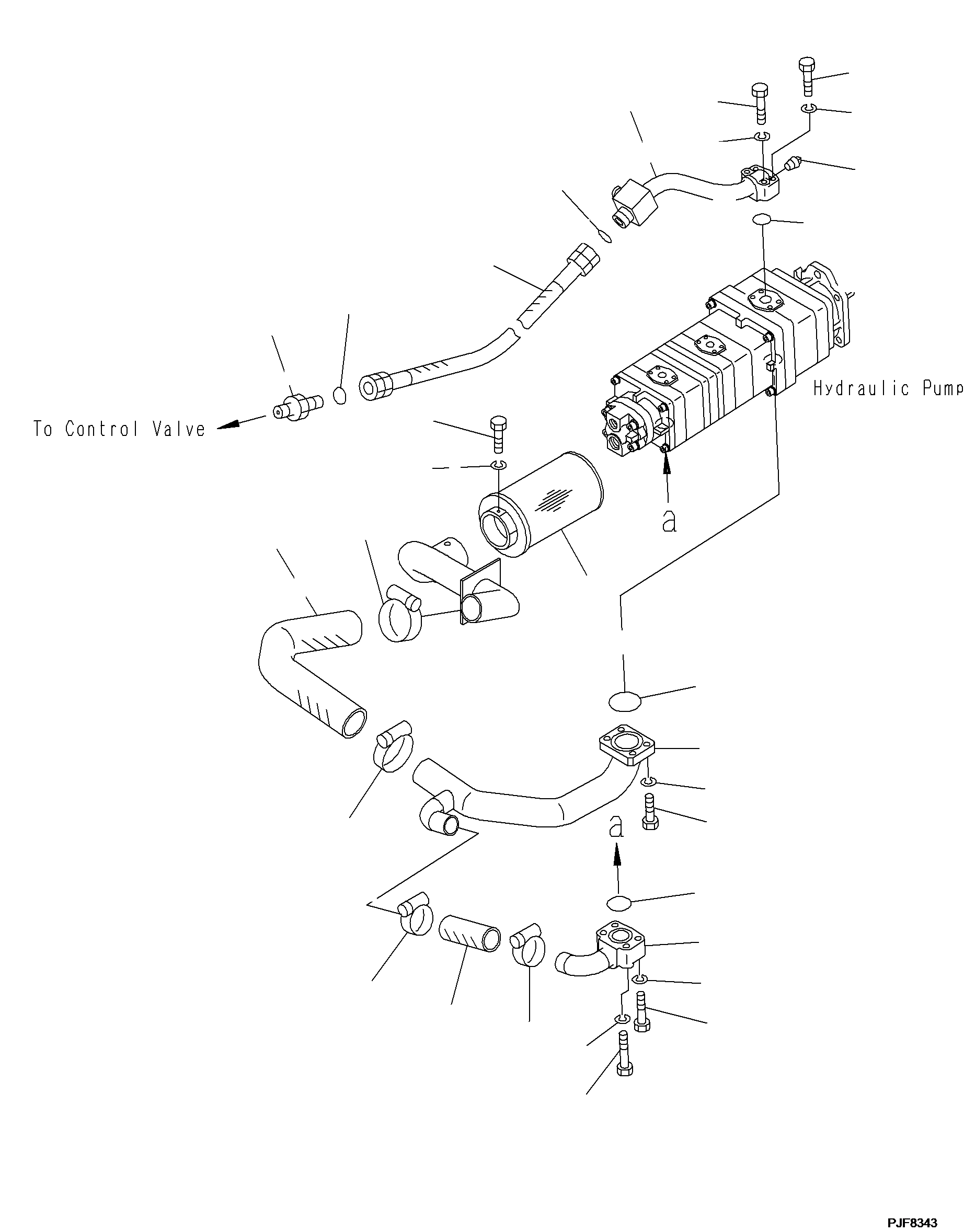 Шланг 3FE-66-36660 KOMATSU