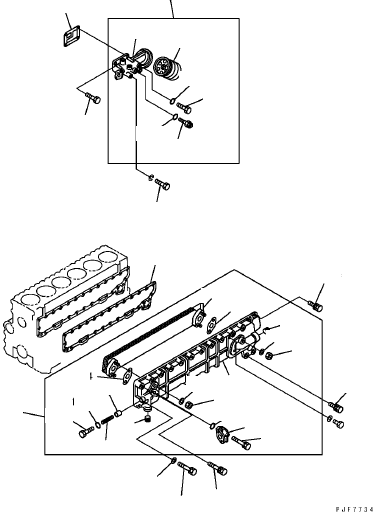 OIL COOLER ASSY 1-21700-331-1 KOMATSU