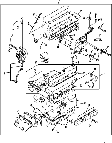 GASKET KIT, ENGINE OVERHAUL 1-87812-311-2 KOMATSU