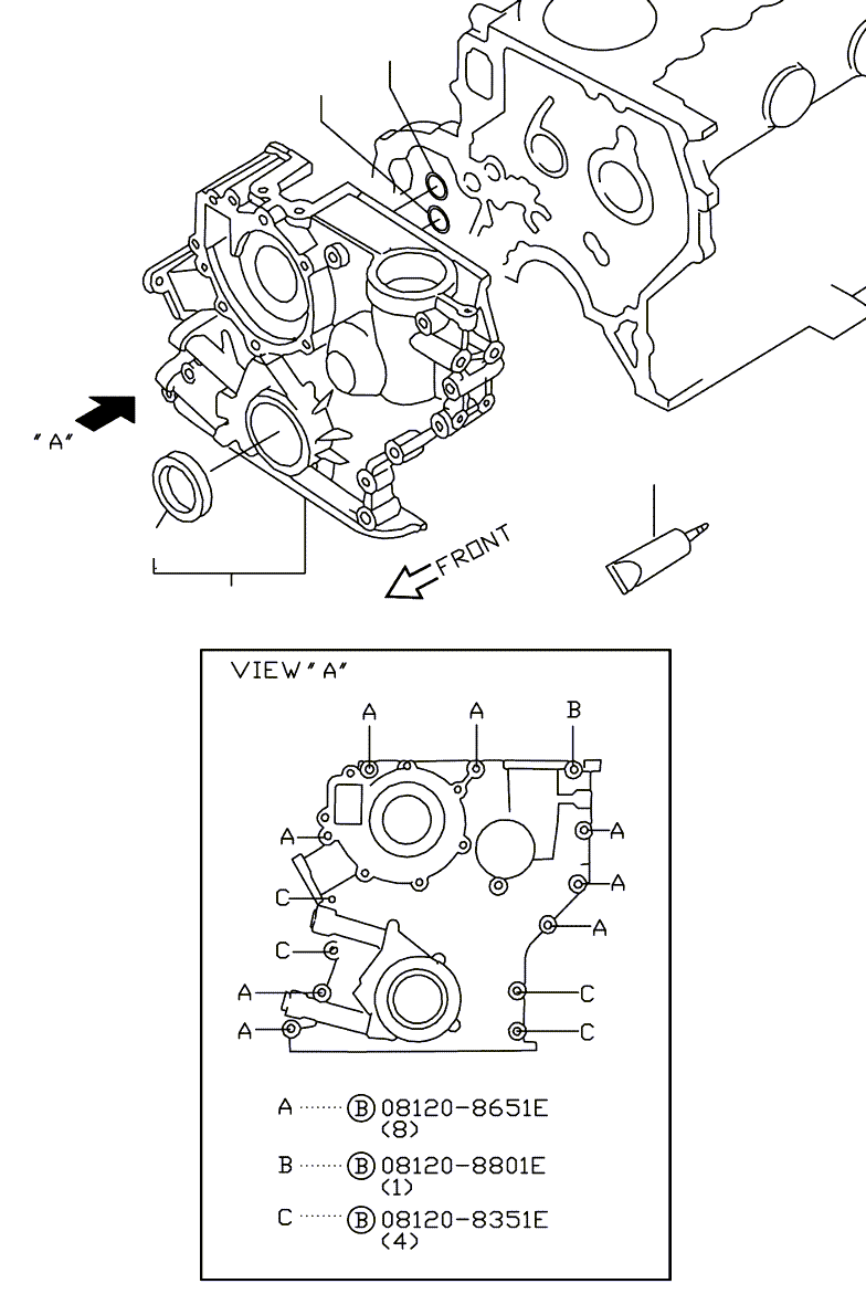COVER ASSY, FRONT 13500-GY000 KOMATSU