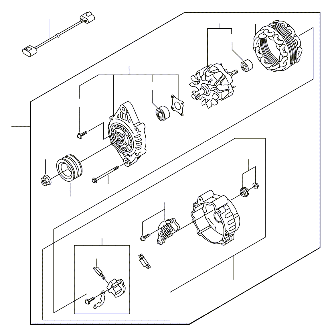 ALTERNATOR ASSY 23100-FF110 KOMATSU