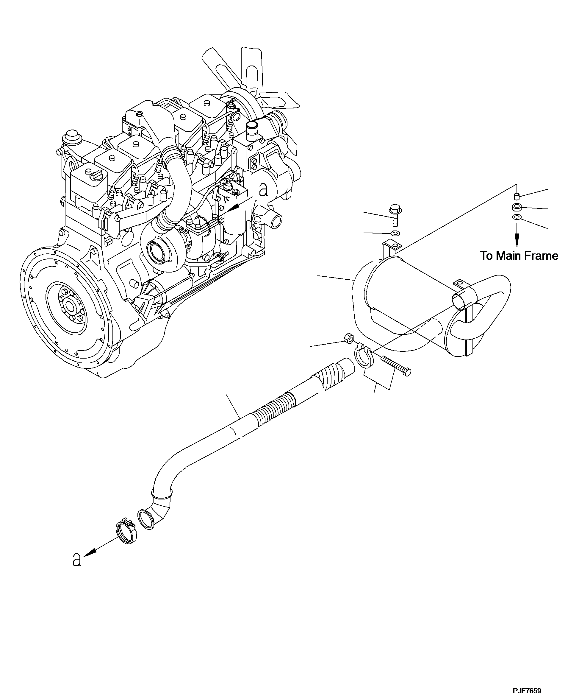 Глушитель 3FD-03-27310 KOMATSU