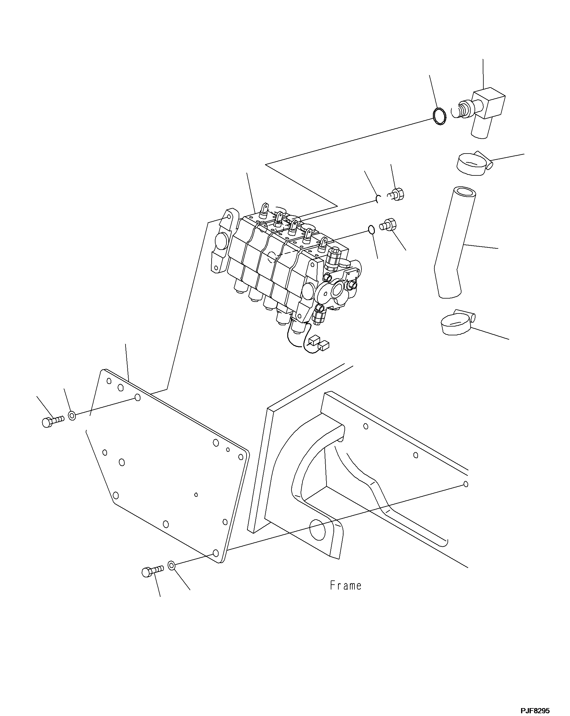 CONTROL VALVE ASSY 3FD-61-28510 KOMATSU
