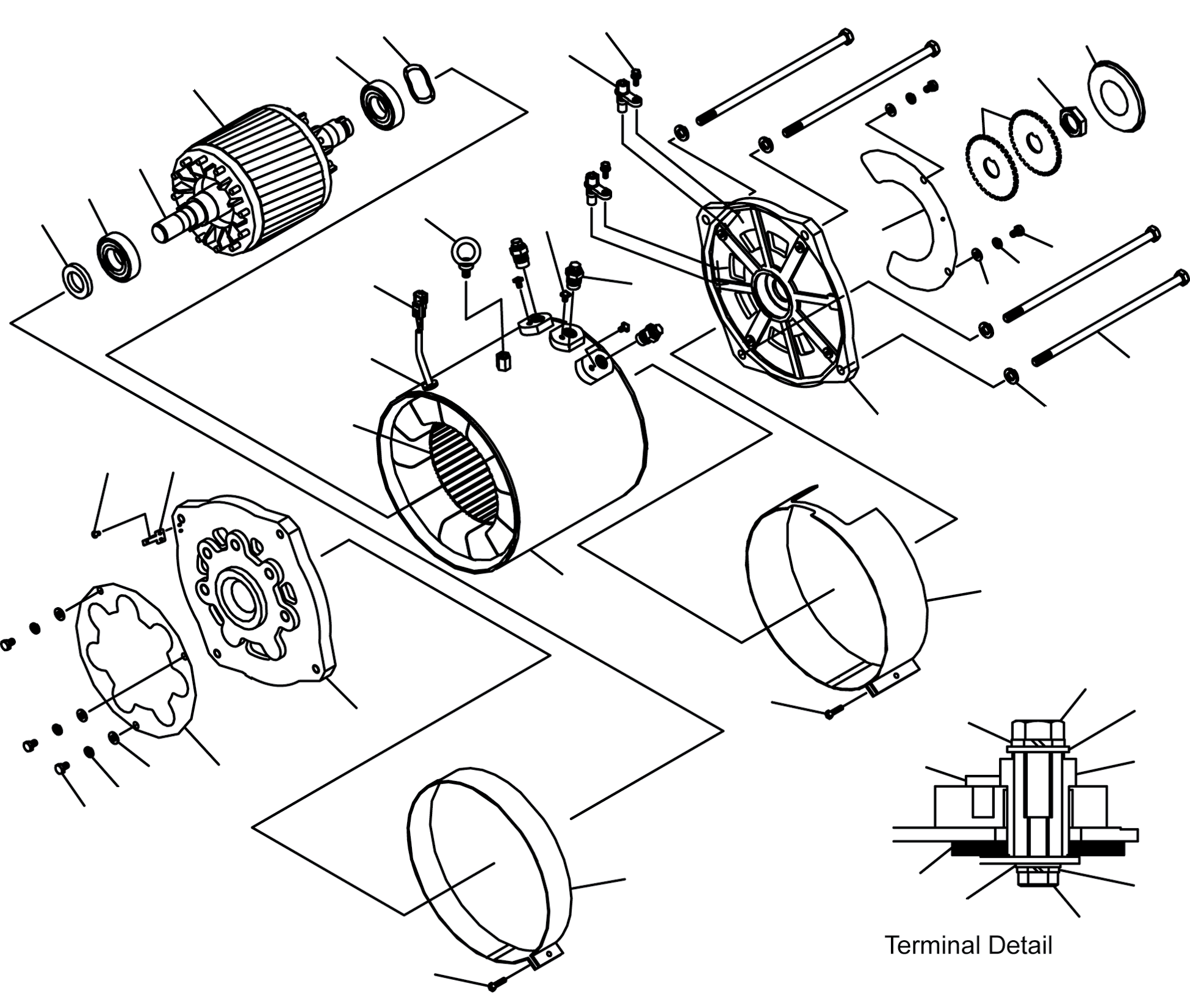 MOTOR ASSY - TRACTION (SEALED) 3BB-17-57210 KOMATSU